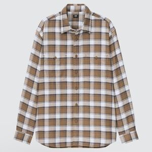 Uniqlo Flannel Plaid Long-Sleeve Shirt